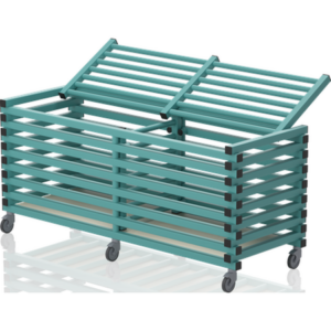 Chariot avec couvercle – barres horizontales 2000 X 870 X 840 mm