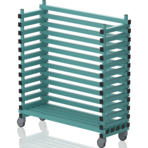 Chariot pour haltères d’aquagym 1230x420x1330mm