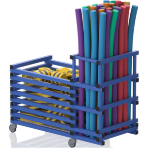 Chariot combi sans couvercle-barres hor+range noodles 1440x690x1100mm