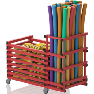 Chariot combi sans couvercle-barres hor+range noodles 1440x690x1100mm