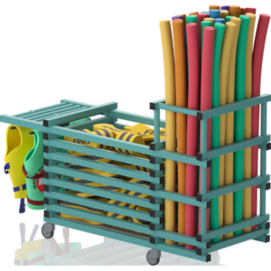 Chariot combi sans couvercle+noodles-Barres horizonta 1840x690x1110mm