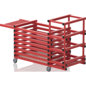 Chariot combi sans couvercle+noodles-Barres horizonta 1840x690x1110mm