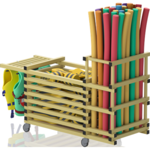 Chariot combi sans couvercle+noodles-Barres horizonta 1840x690x1110mm