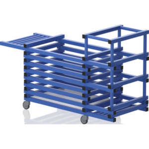 Chariot combi sans couvercle+noodles-Barres horizonta 1840x690x1110mm