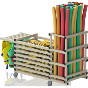 Chariot combi sans couvercle+noodles-Barres horizonta 1840x690x1110mm