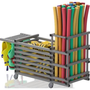 Chariot combi sans couvercle+noodles-Barres horizonta 1840x690x1110mm