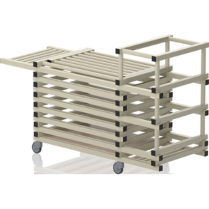 Chariot combi avec couvercle+noodles-barres horizon 1840x690x1110mm