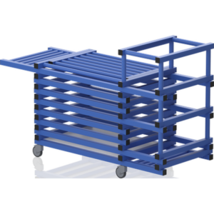Chariot combi avec couvercle+noodles-barres horizon 1840x690x1110mm