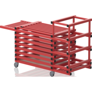 Chariot combi avec couvercle+noodles-barres horizon 1840x690x1110mm