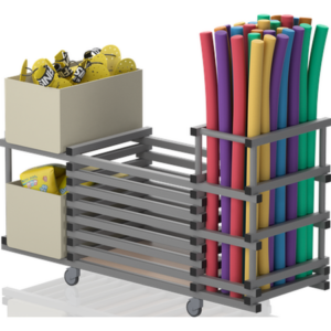 Chariot sans couvercle – support bacs +noodles 1980 x 690 x 1110mm