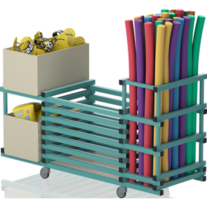 Chariot sans couvercle – support bacs +noodles 1980 x 690 x 1110mm