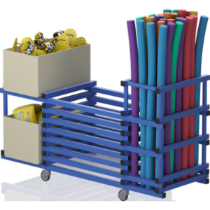 Chariot sans couvercle – support bacs +noodles 1980 x 690 x 1110mm