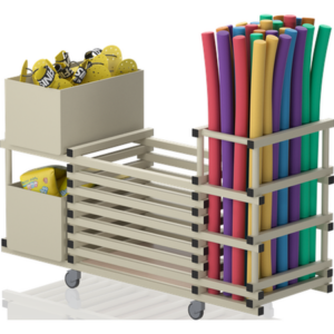 Chariot sans couvercle – support bacs +noodles 1980 x 690 x 1110mm