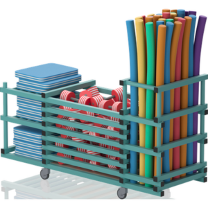Chariot sans couvercle+3 étages+bac noodles 1980x690x1110 mm