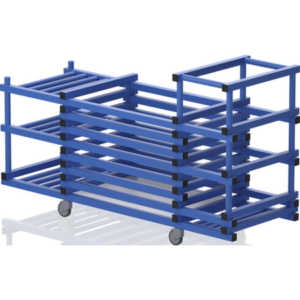 Chariot sans couvercle+3 étages+bac noodles 1980x690x1110 mm