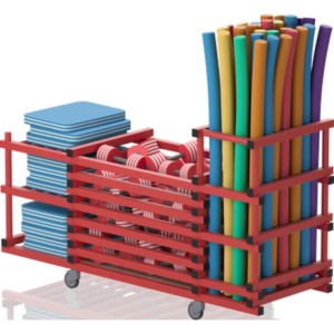 Chariot sans couvercle+3 étages+bac noodles 1980x690x1110 mm