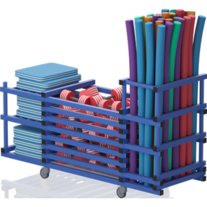 Chariot sans couvercle+3 étages+bac noodles 1980x690x1110 mm
