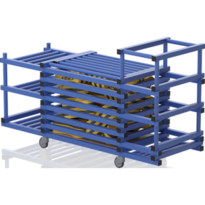Chariot avec couvercle+3 étages+bac noodles 1980x690x1110 mm