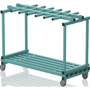 Plateforme mobile avec suspension pour ceintures 1370 x 600 x 1050 mm