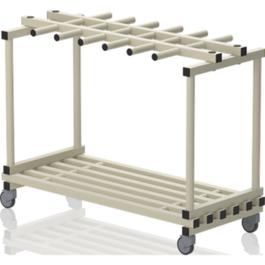 Plateforme mobile avec suspension pour ceintures 1370 x 600 x 1050 mm