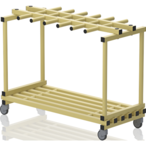 Plateforme mobile avec suspension pour ceintures 1370 x 600 x 1050 mm