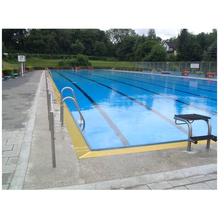Caillebotis pour goulotte de piscine