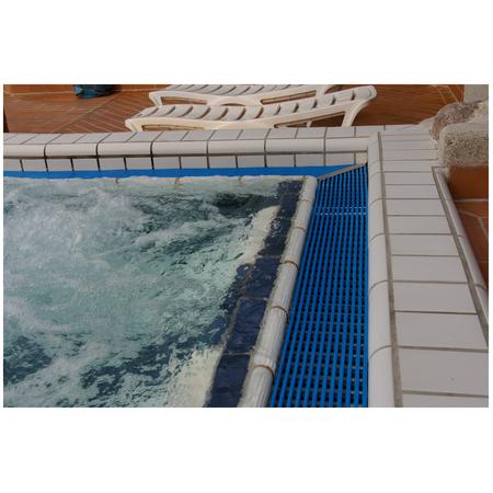 Caillebotis pour goulotte de piscine