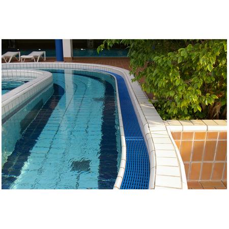 Caillebotis pour goulotte de piscine