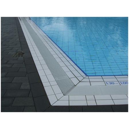 Caillebotis pour goulotte de piscine