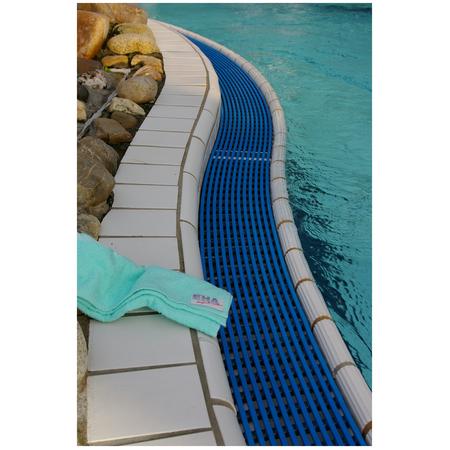 Caillebotis pour goulotte de piscine