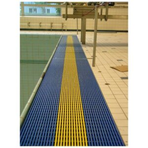 Caillebotis pour goulotte de piscine