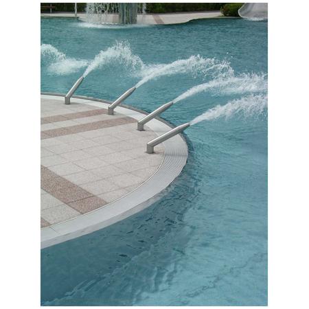 Caillebotis pour goulotte de piscine