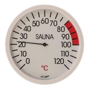 Thermomètre mural pour sauna sans pile Ø160 mm – 20 à 120°C