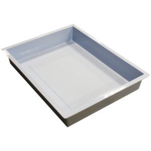 Pédiluve en polyester sans évacuation – 770 X 580 X 120 mm- Bord 40mm