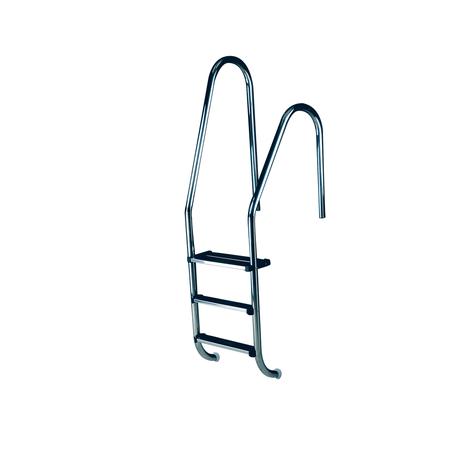 Échelle de piscine standard asymétrique Ø43 mm Inox 316L
