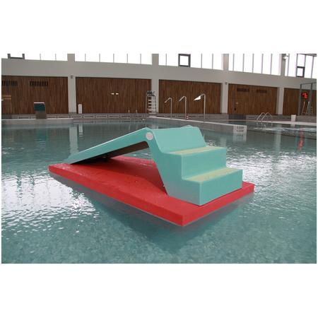 Module Pédag&rsquo;O : Toboggan monoslide et tapis – Dim 1980 X 980 X 560mm