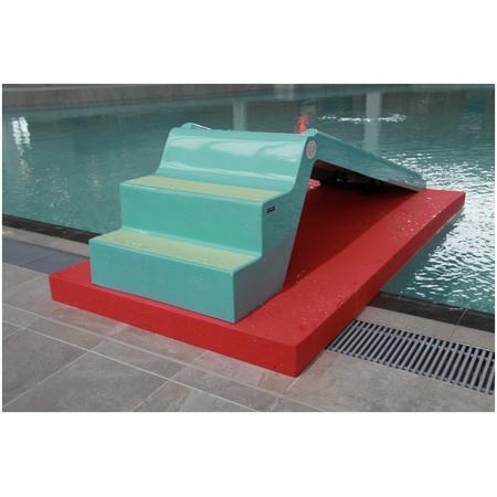 Module Pédag&rsquo;O : Toboggan monoslide et tapis – Dim 1980 X 980 X 560mm
