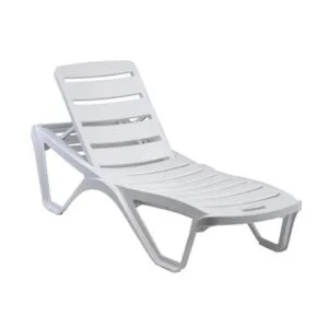 Bain de soleil empilable 5 positions Capriccio Blanc
