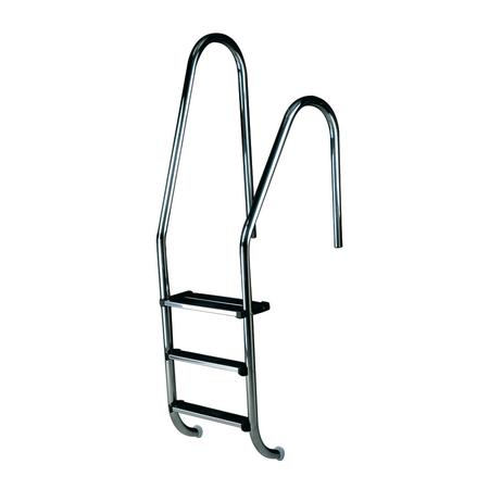 Echelle de piscine standard asymetrique Ø48mm Entraxe 500mm