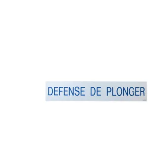 Panneau signalétique 1000x200mm