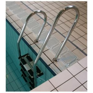 Echelle de piscine mixte asymétrique Ø43 mm