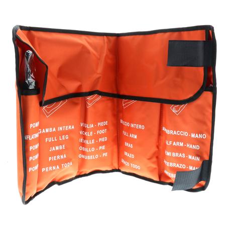 Kit de 4 attelles gonflables avec pompes