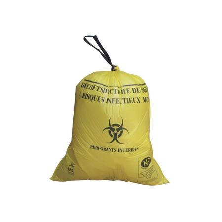 Sac dasri jaune 30 litres - Rouleau de 25 pièces