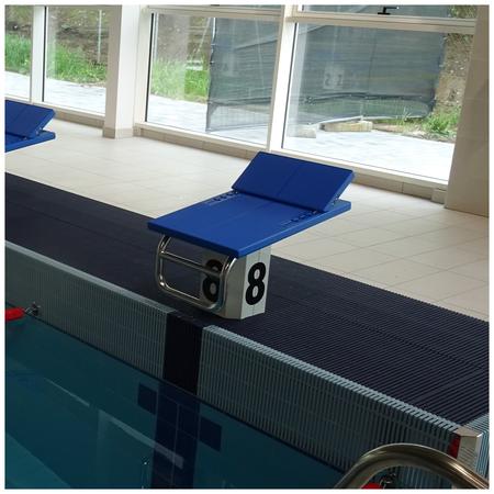 Plot de départ Training avec track start – Octo Inox 316L laqué blanc