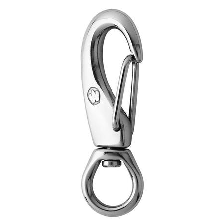 Mousqueton à émerillon en inox 316L