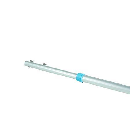 Manche télescopique fixation vis papillon - Dim 5 M