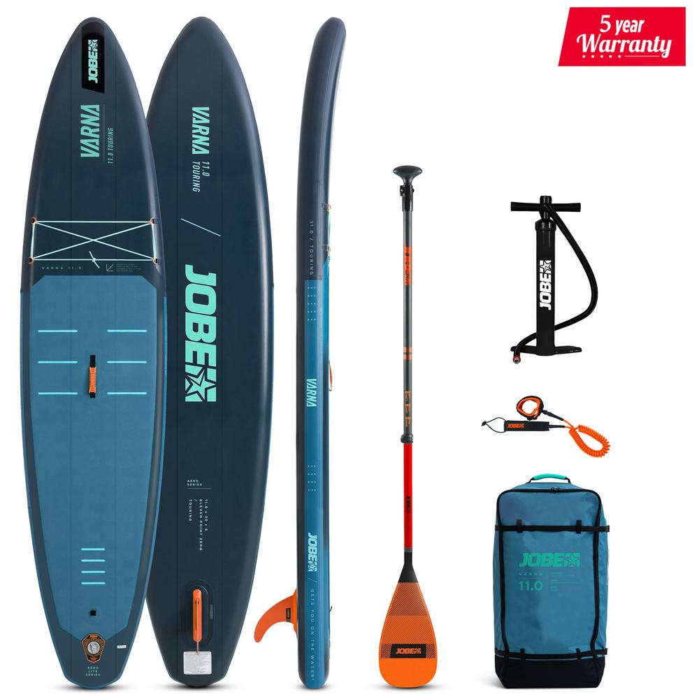 Paddle SUP gonflable Jobe Varna 11.0 avec sac, pagaie et gonfleur