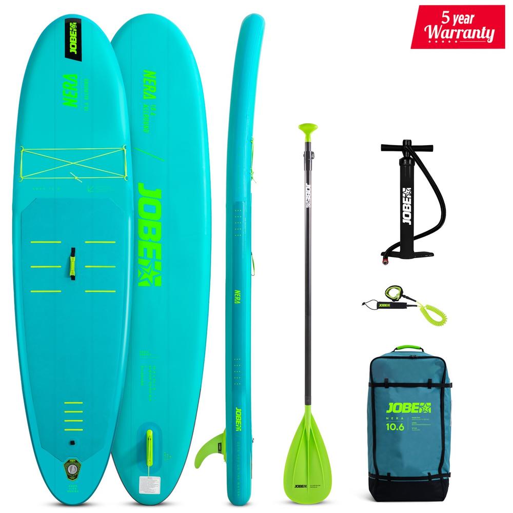 Paddle SUP gonflable Jobe Nera 10.6 avec sac, pagaie et gonfleur