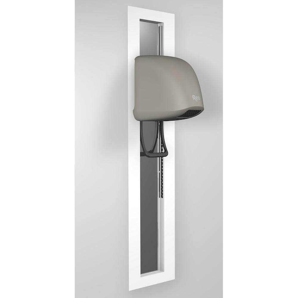 Sèche-cheveux REZ Beluga encastré et réglable avec miroir