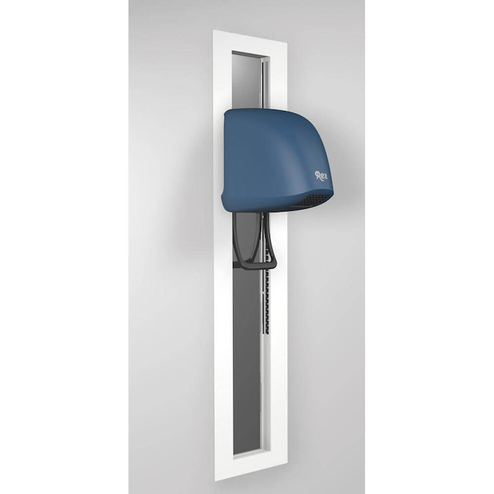 Sèche-cheveux REZ Beluga encastré et réglable avec miroir